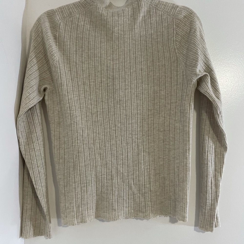 Pointelle Ribbed Cardigan Sweater - Picture 4 of 9